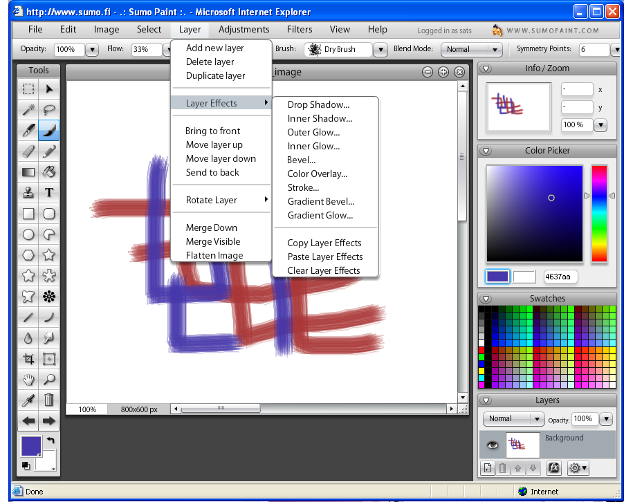 Sumo_paint_Layer_Effect